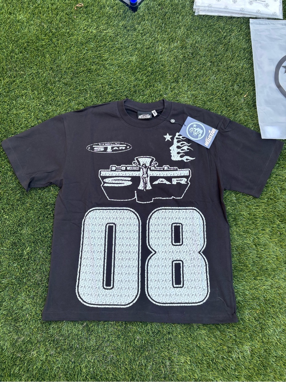 Hellstar Graphic 08 Black Short Sleeve Tee